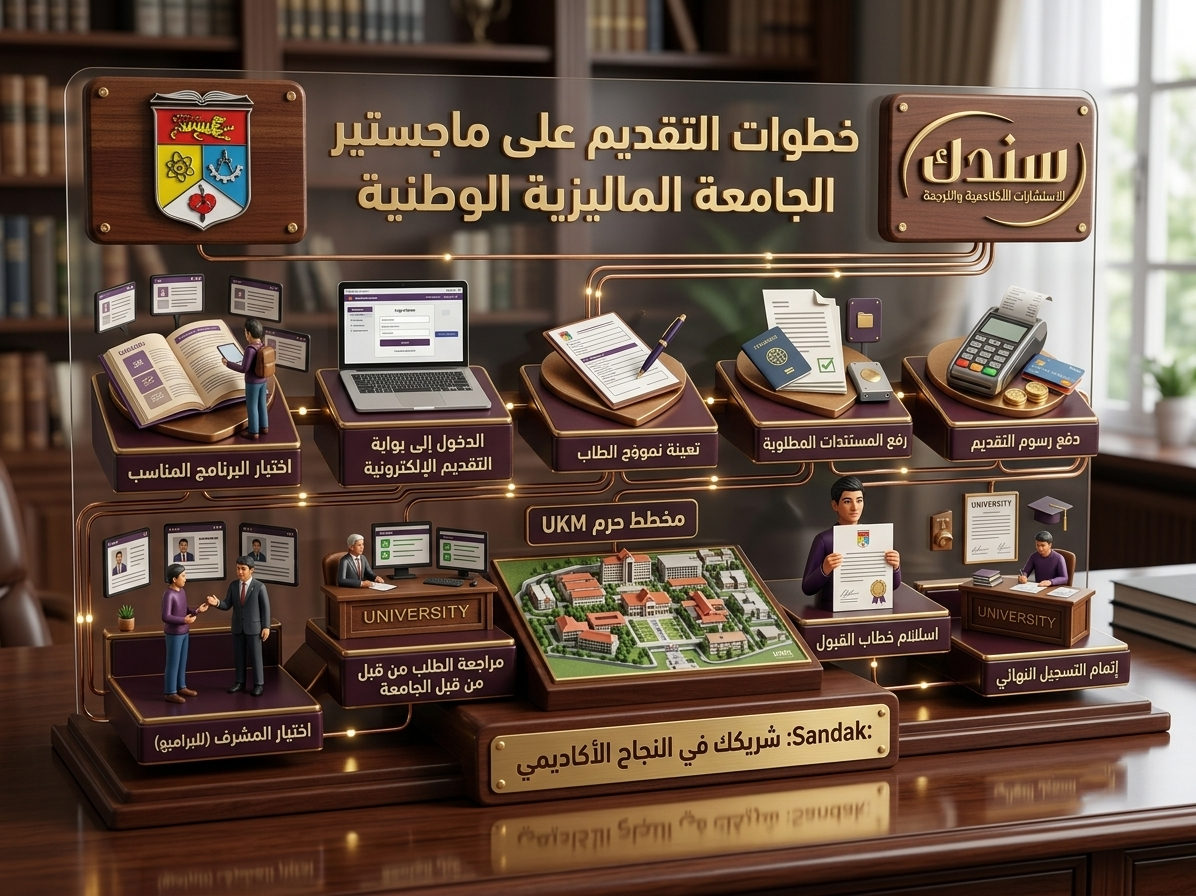 خطوات التقديم على ماجستير الجامعة الماليزية الوطنية